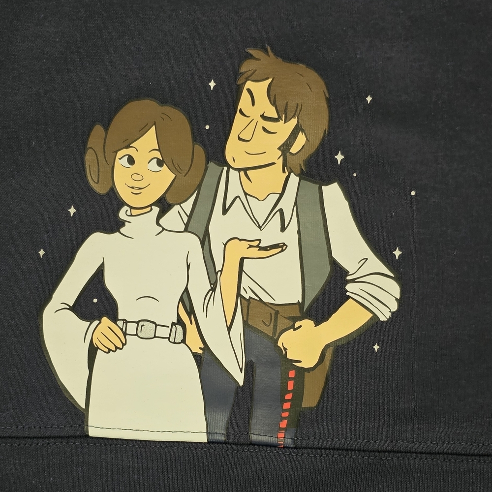 NWT Disney Spirit Jersey Star Wars Graphic Long Sleeve Shirt Size Small